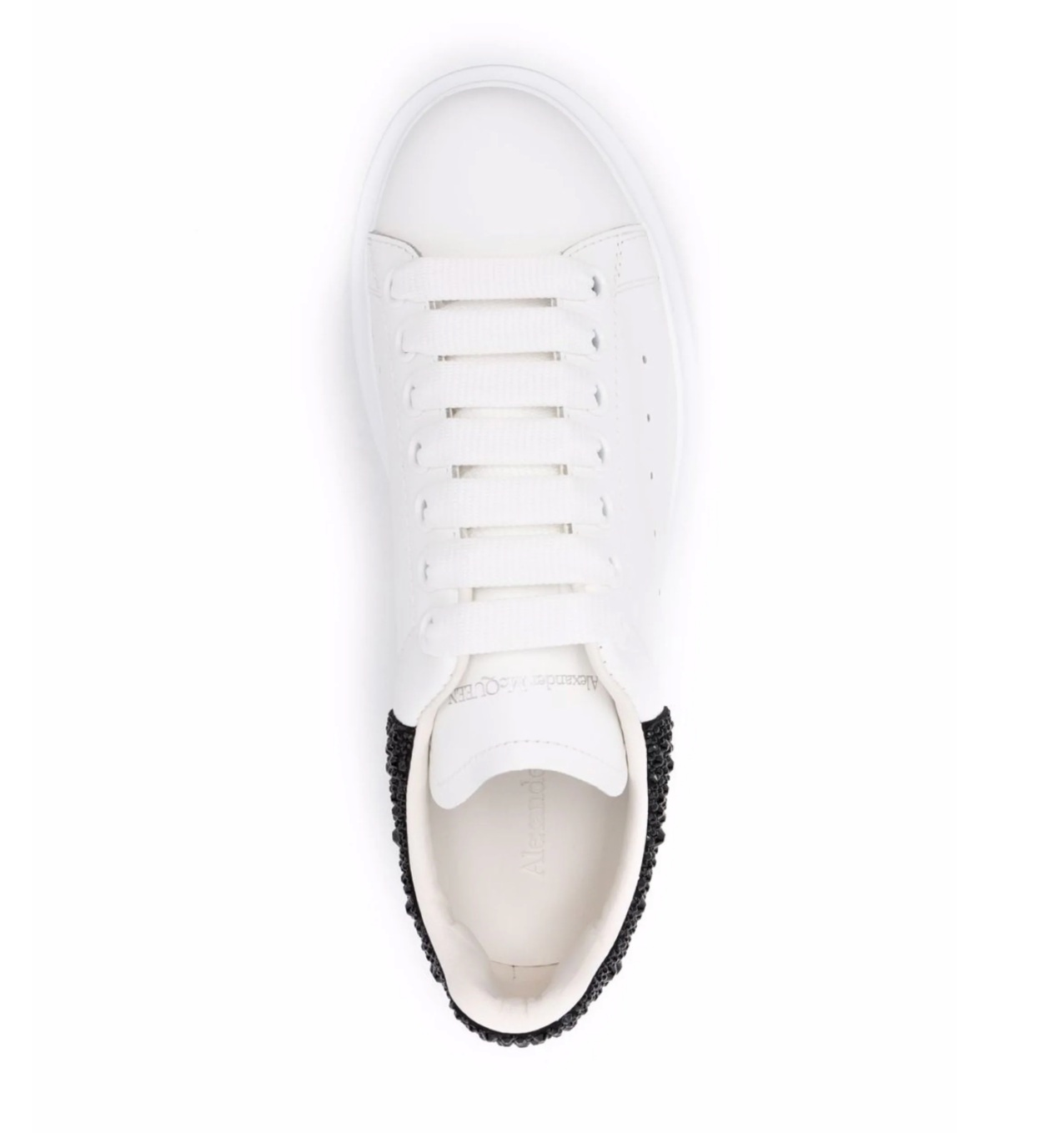Alexander McQueen Oversized Sneaker – Detalle de Cristales Negros