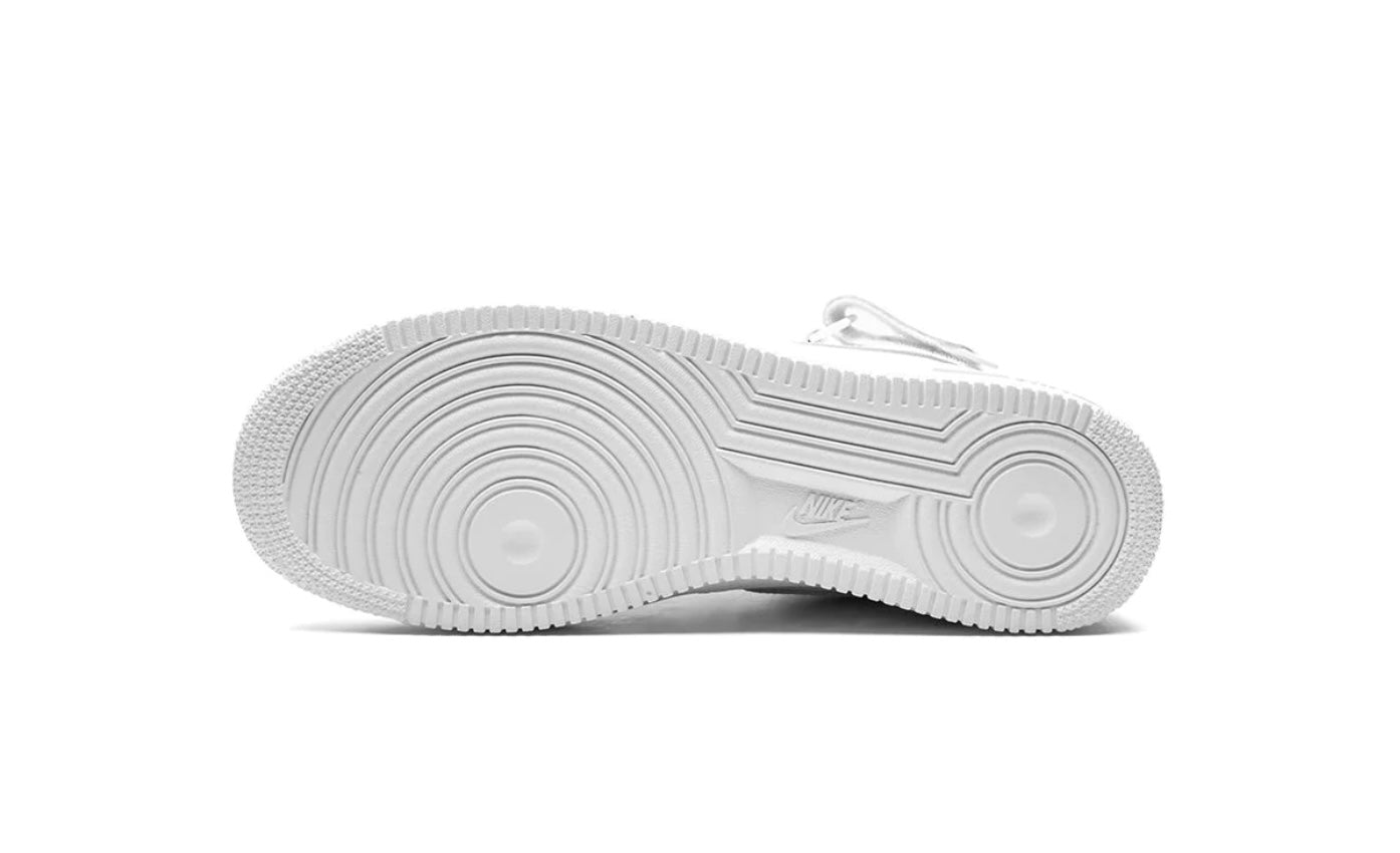 Tenis Nike Air Force 1 Mid Blanco vista lateral