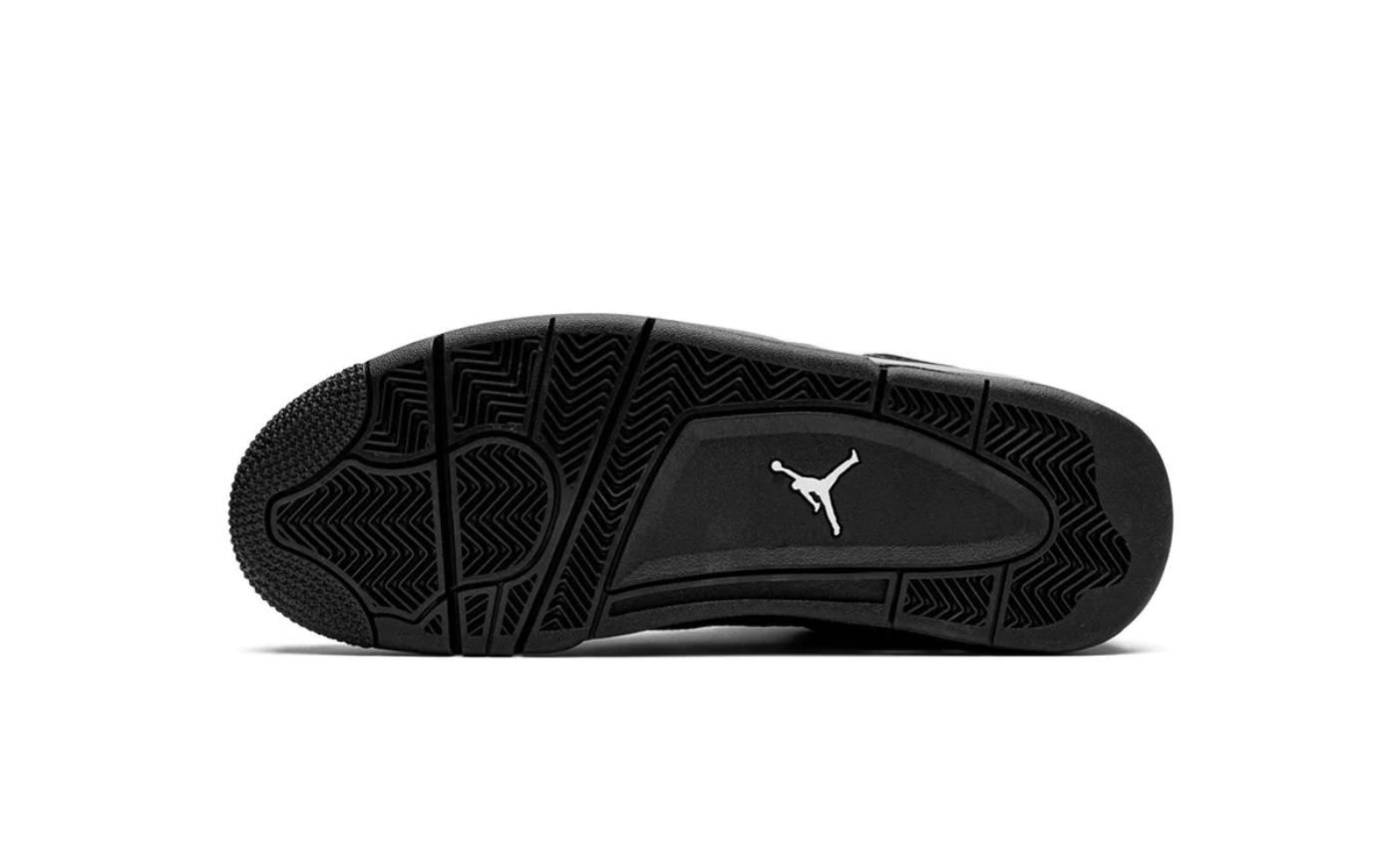 Jordan 4 Retro Black Cat negro OG con materiales premium en nubuck México