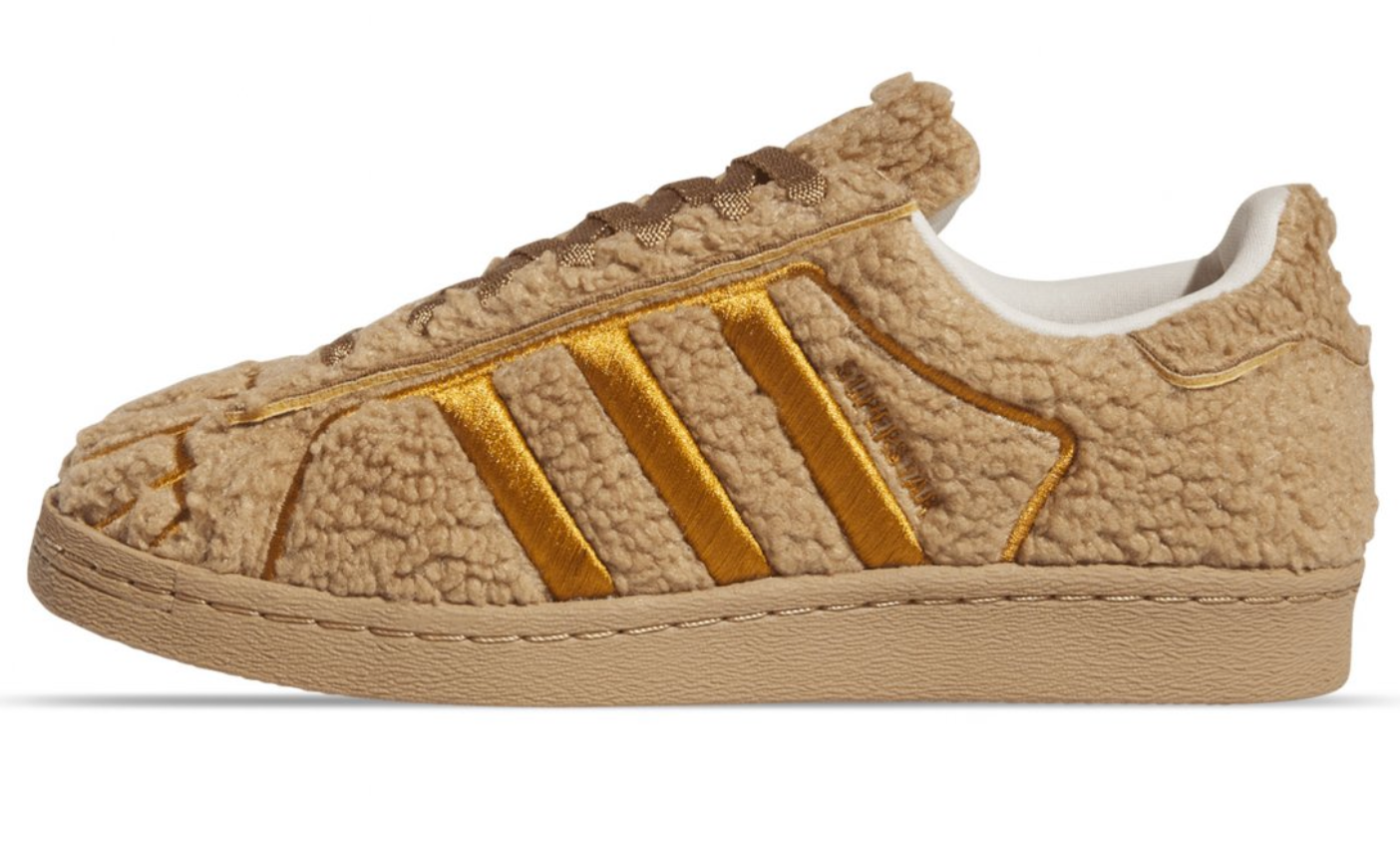 Tenis Adidas Superstar Concha Teddy Chocolate suela