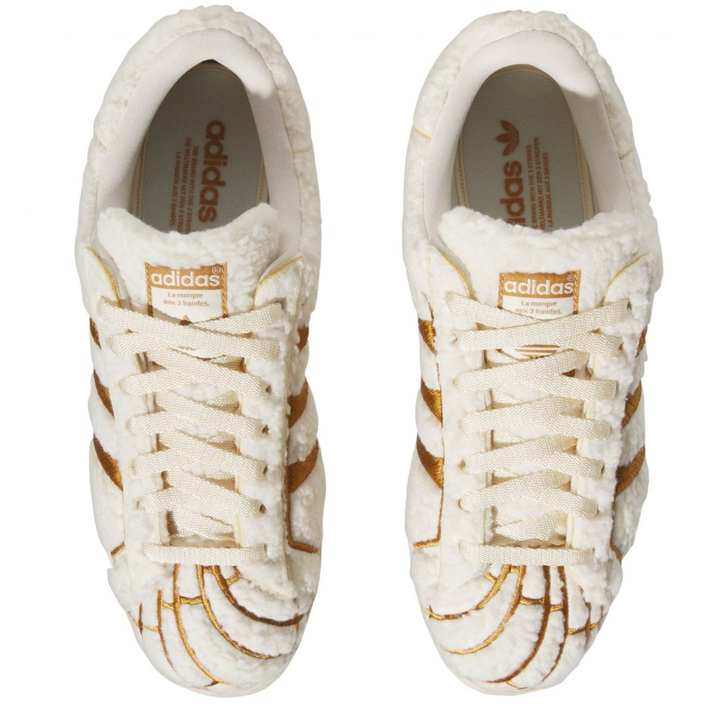 Tenis Adidas Concha de Concha Vainilla vista superior