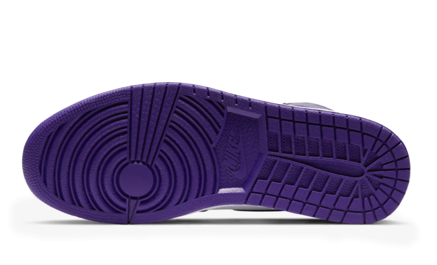 Jordan 1 Court Purple high morado y blanco estilo OG streetwear México