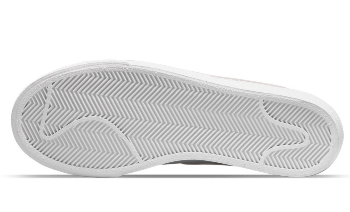 Nike Blazer Low Platform Blanco Rosa con Swoosh rosa pastel para mujer México