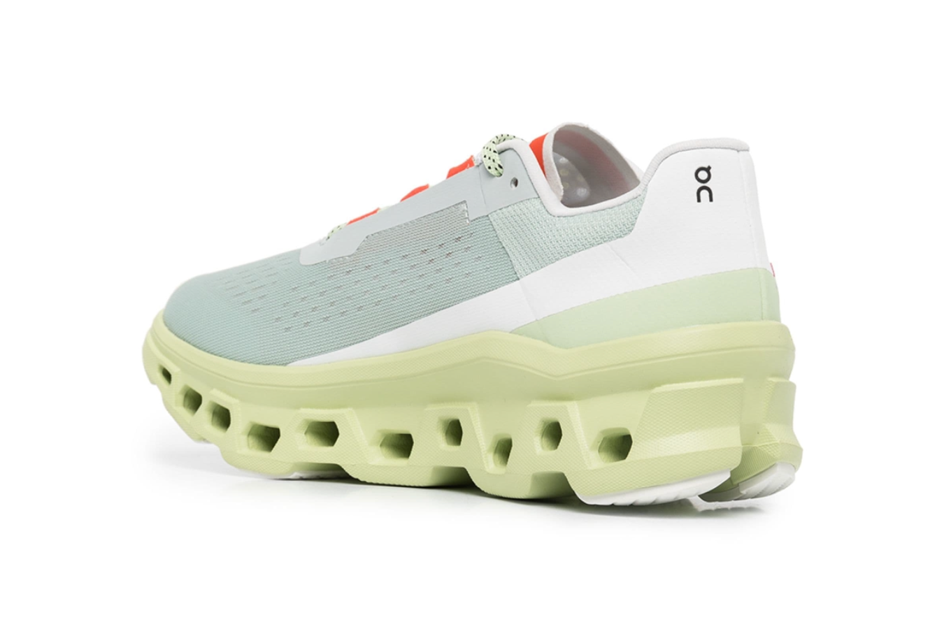 On Cloud Monster Verde Menta vista lateral