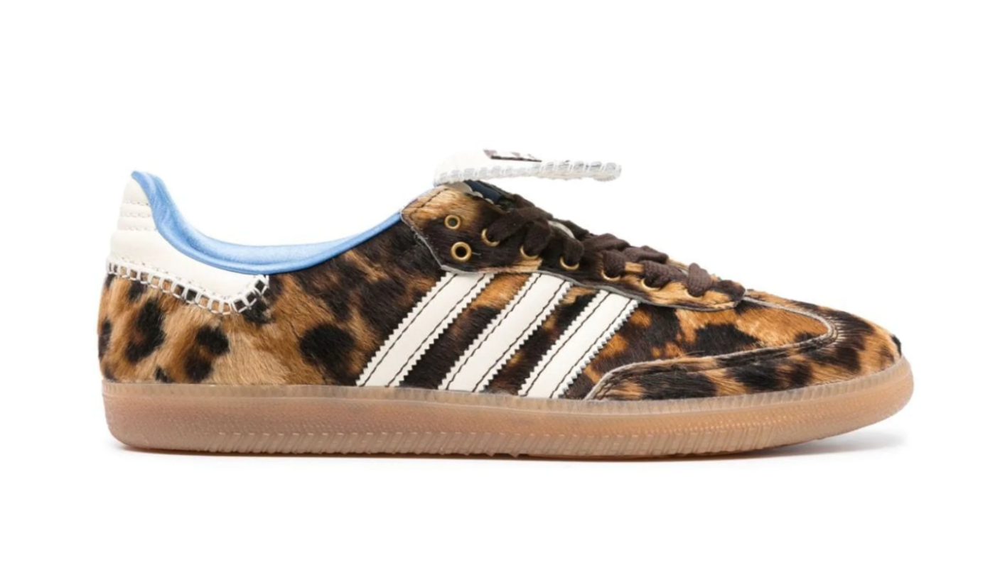 Tenis Adidas Samba Wales Bonner Leopardo México edición limitada con estampado animal print 2025