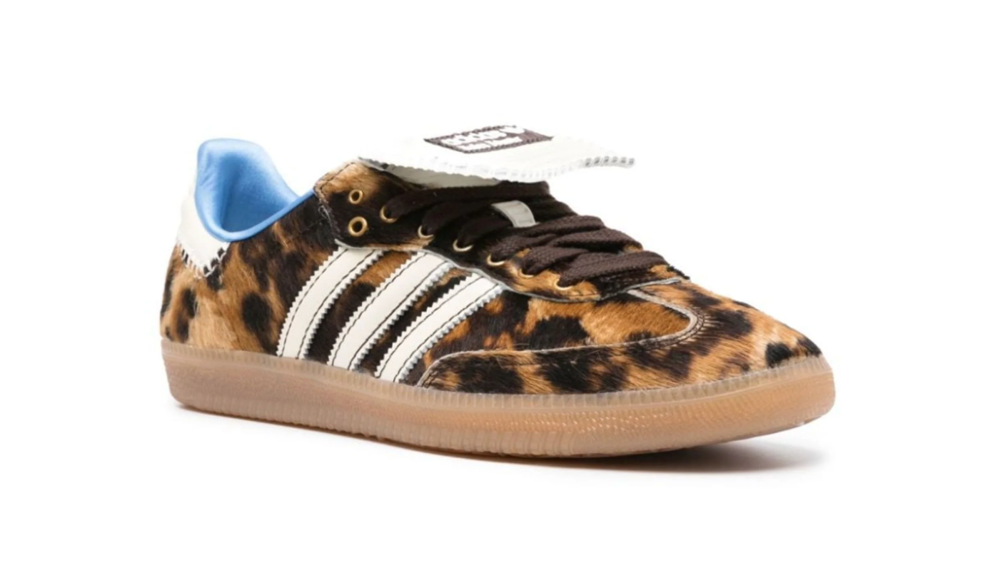 Tenis Adidas Samba Wales Bonner Leopardo México edición limitada con estampado animal print 2025