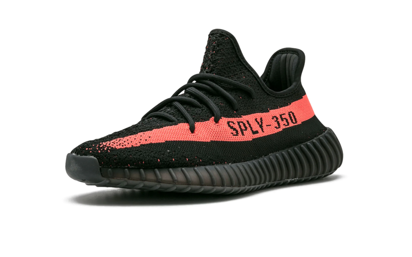 Tenis Adidas Yeezy Boost 350 V2 Core Black Red México vista lateral.