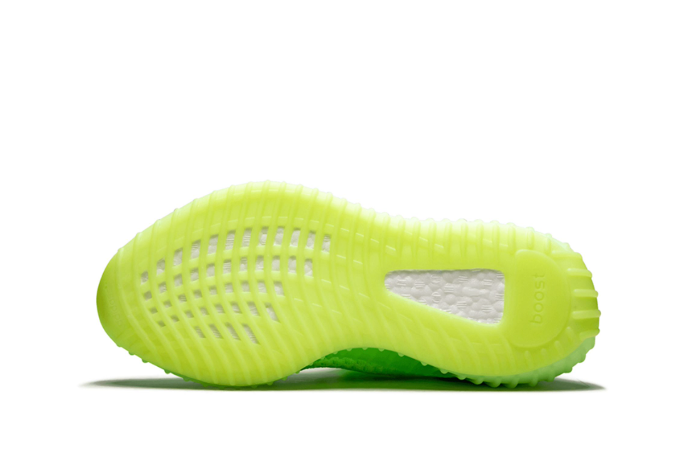 Tenis Adidas Yeezy Boost 350 V2 Glow in the Dark México vista lateral.