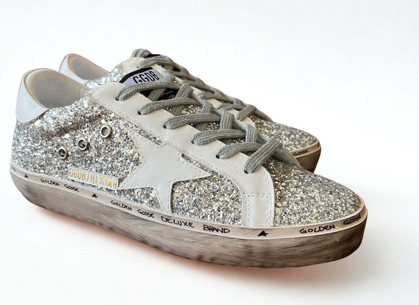 Golden Hi-star Style Glitter Plata – Estrella Blanca