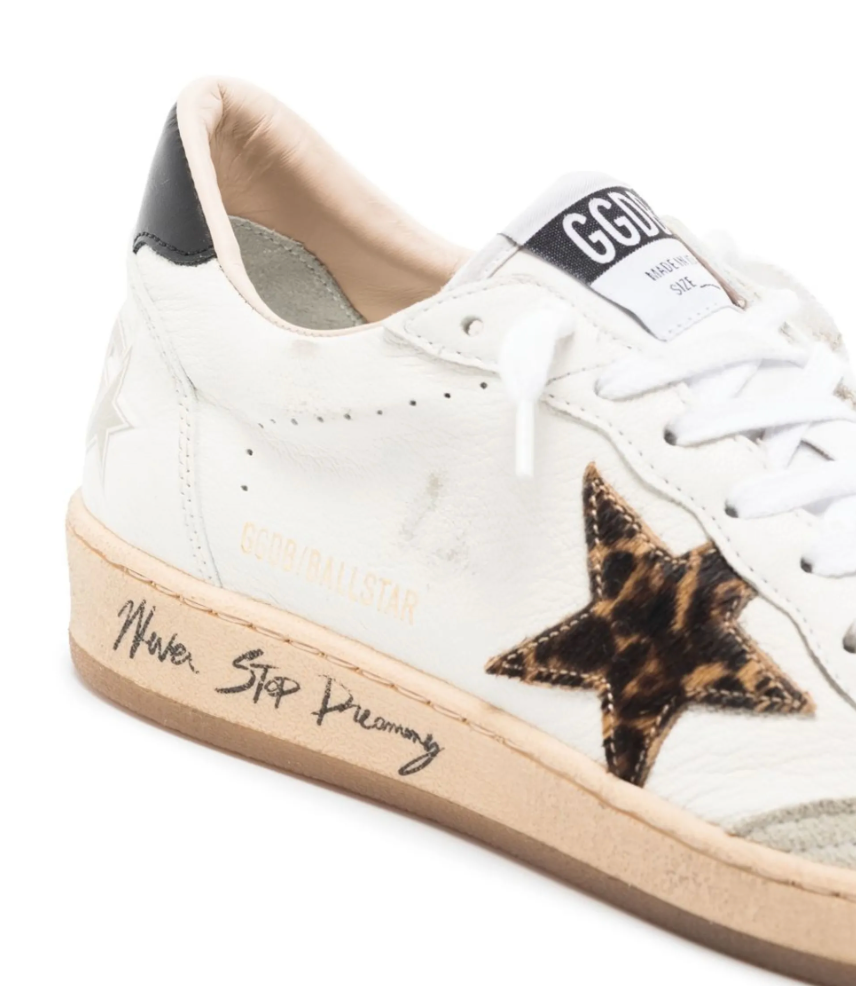 Golden Goose Ball Star Animal Print “Never Stop Dreaming”