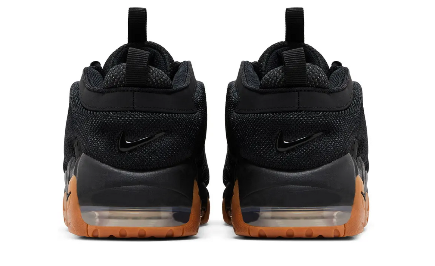 Nike Air More Uptempo Low Black Gum Hombre