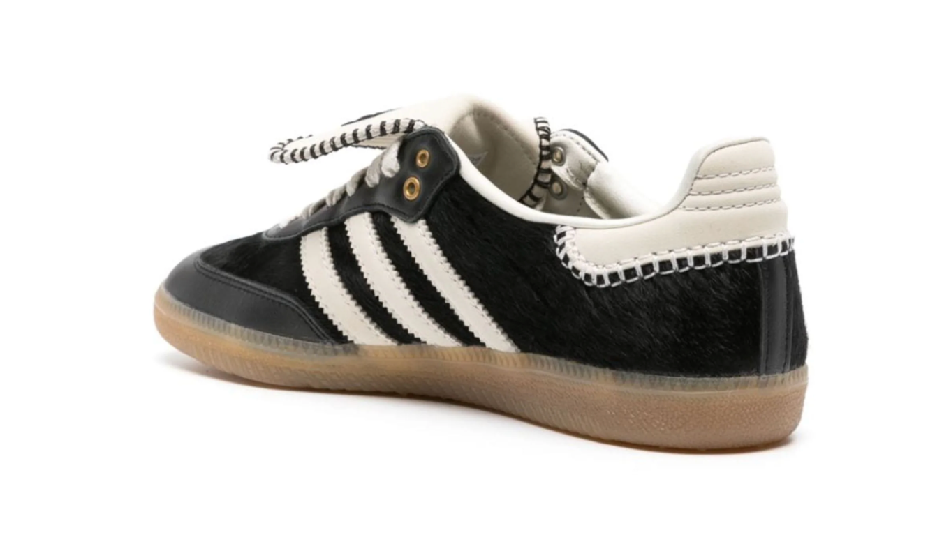 Tenis Adidas Samba Wales Bonner Negro México vista lateral.