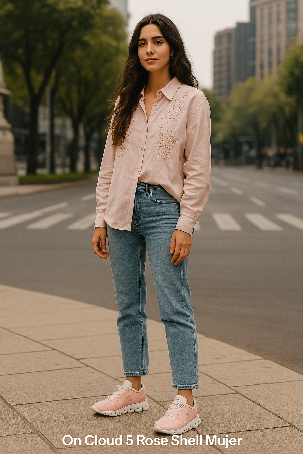 On Cloud 5 Rosa Shell Mujer