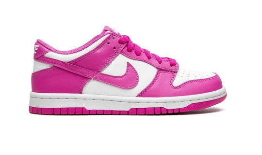 Nike Dunk Low Active Fuchsia blanco y fucsia para mujer estilo streetwear México