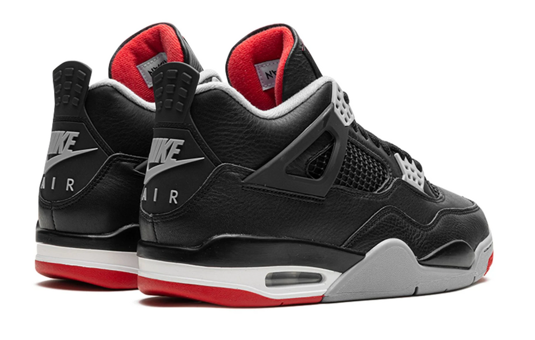 Jordan 4 Bred Reimagined 2019 negro con detalles rojos retro OG México