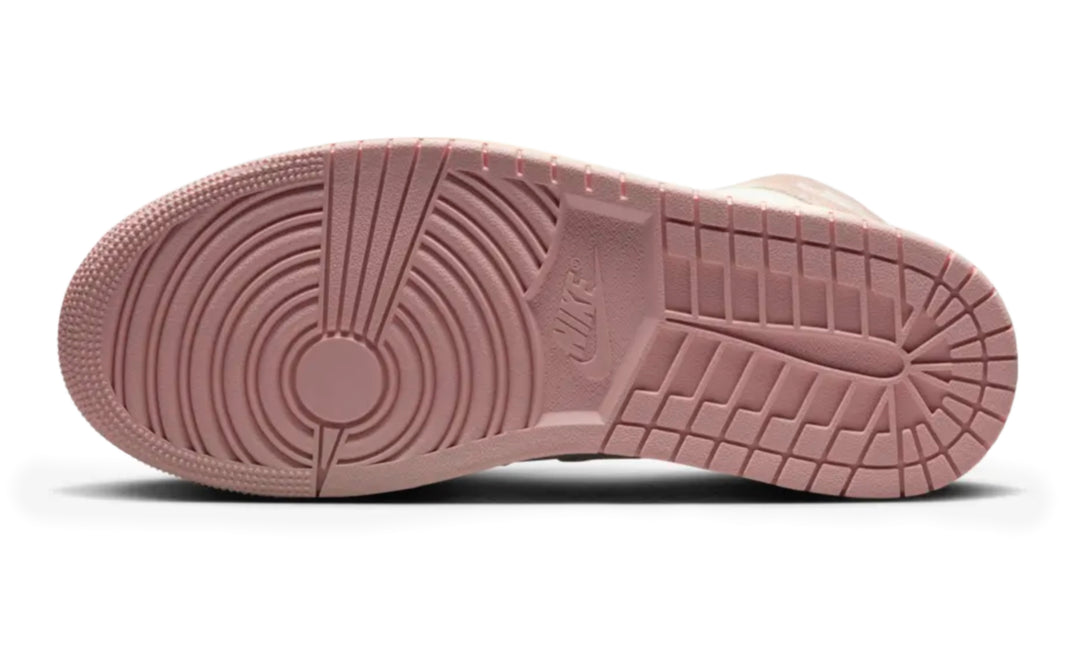 Jordan 1 High OG Washed Pink para mujer en tono rosa lavado con estética vintage México
