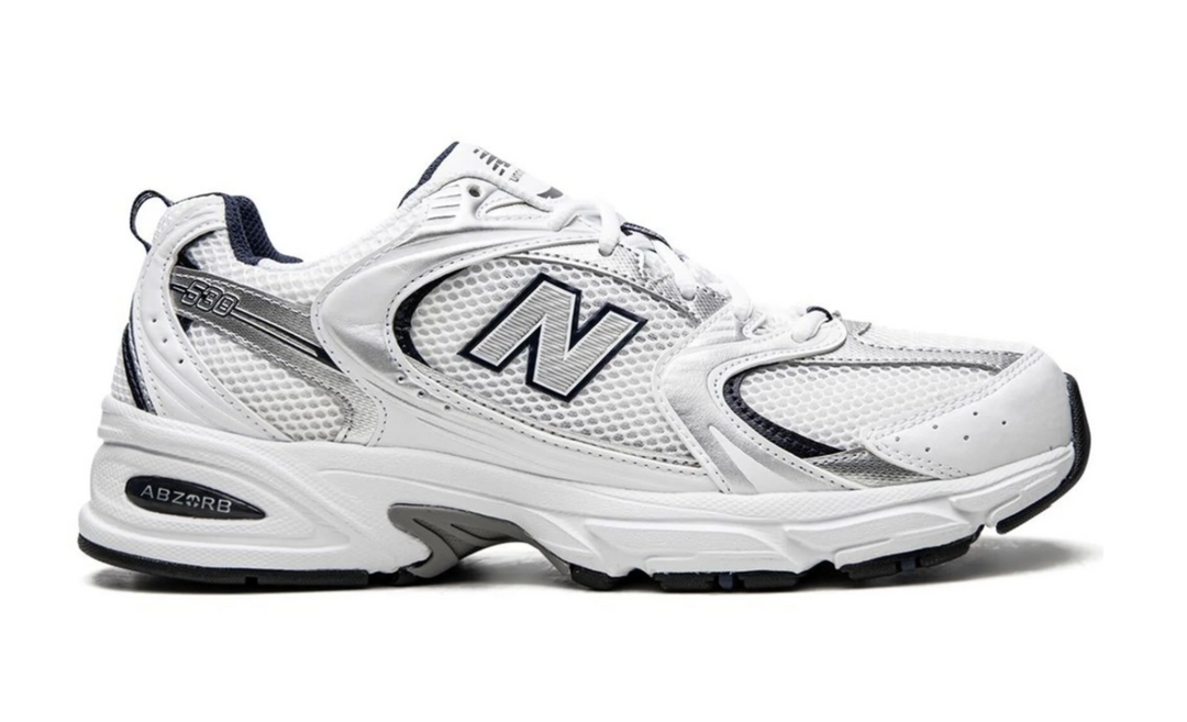 xTenis New Balance 530 Azul Marino Mujer México vista lateral.