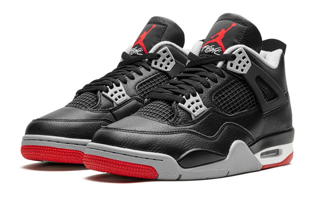 Jordan 4 Bred Reimagined 2019 negro con detalles rojos retro OG México