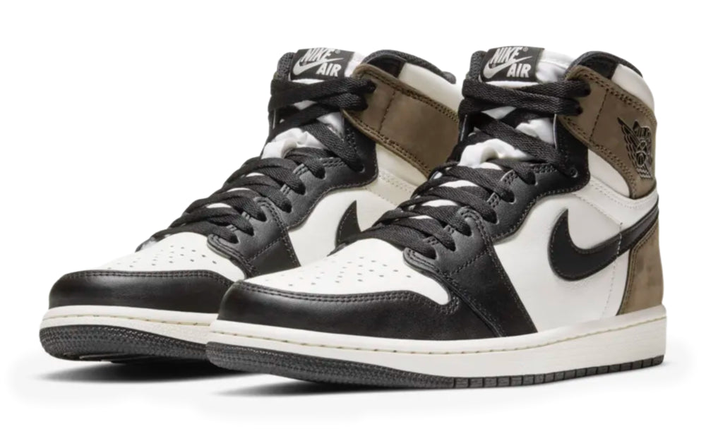 Jordan 1 Dark Mocha high café y negro estilo OG para streetwear México