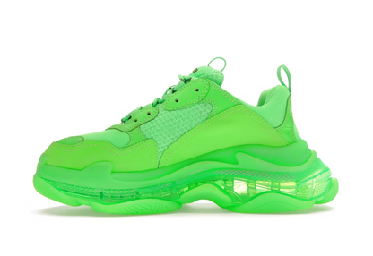 Balenciaga Triple S - Verde Neon Clear Sole