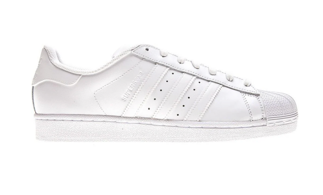 Tenis Adidas Superstar Piel Blanco vista lateral