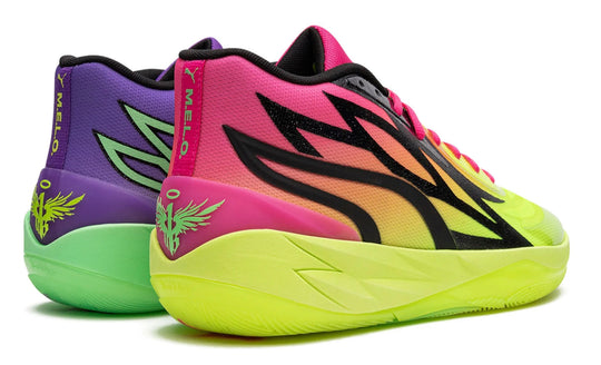 Puma LaMelo Ball MB.02 Rick and Morty tenis de basquet edición especial verde morado
