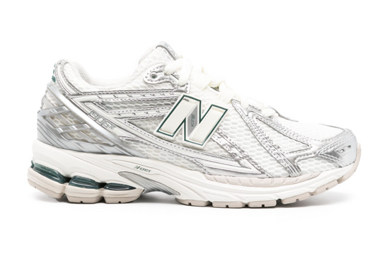 Tenis New Balance 1906R Blanco Verde México vista lateral.