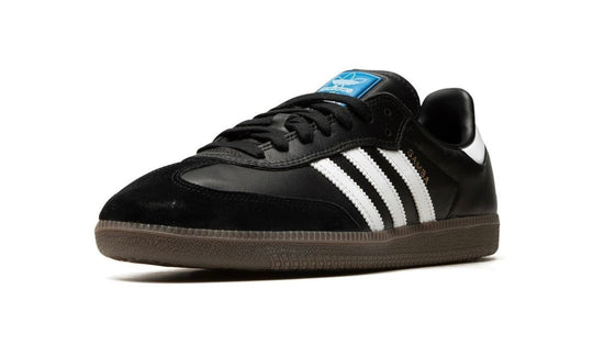 Tenis Adidas Samba OG Negro México vista lateral.
