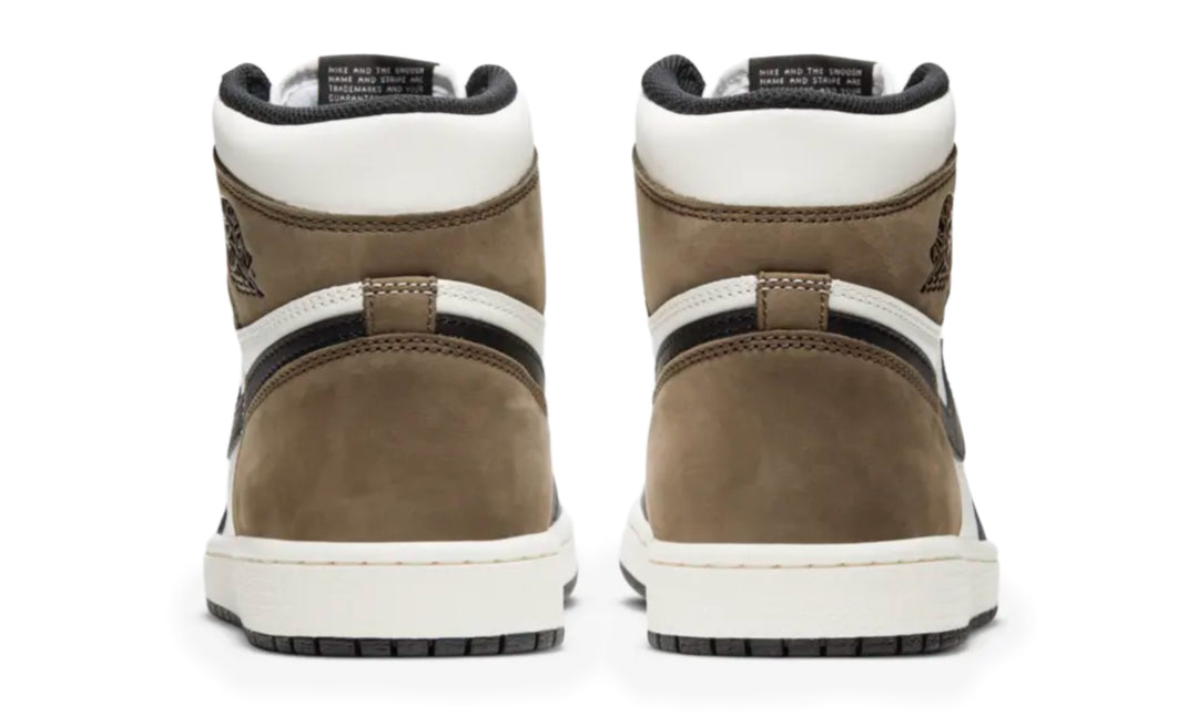 Jordan 1 Dark Mocha high café y negro estilo OG para streetwear México