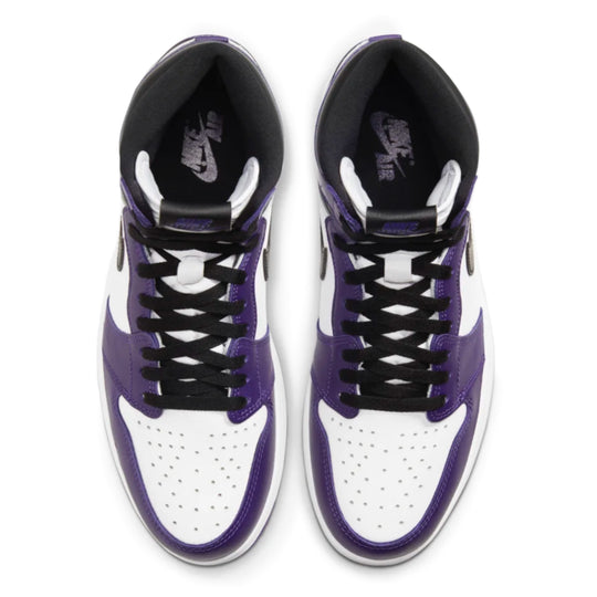 Jordan 1 Court Purple high morado y blanco estilo OG streetwear México