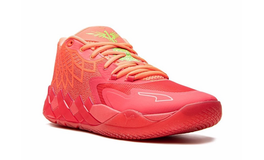 Puma LaMelo Ball MB.01 Rick and Morty tenis de basquet rojo y verde edición especial