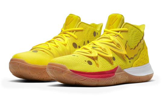 Nike Kyrie 5 SpongeBob amarillos con Zoom Air y tracción multidireccional México