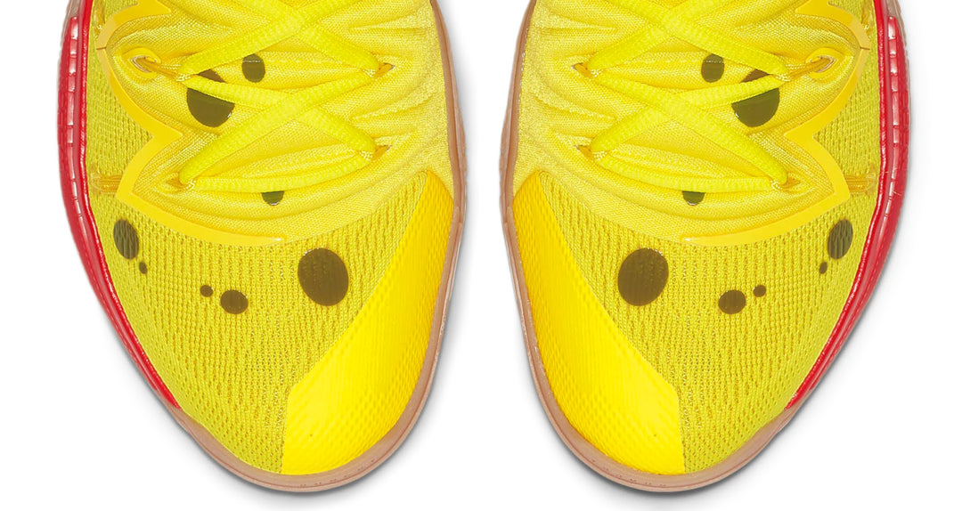 Nike Kyrie 5 SpongeBob amarillos con Zoom Air y tracción multidireccional México