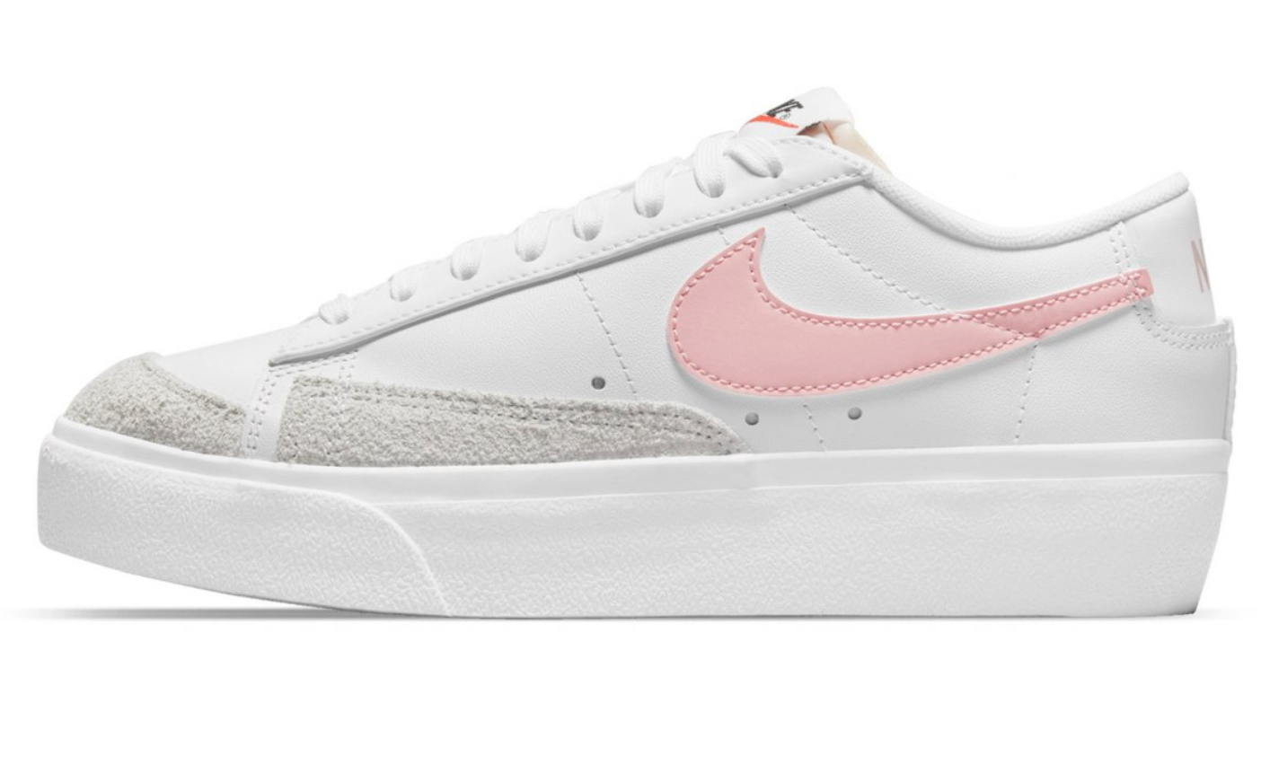 Nike Blazer Low Platform - Blanco Rosa