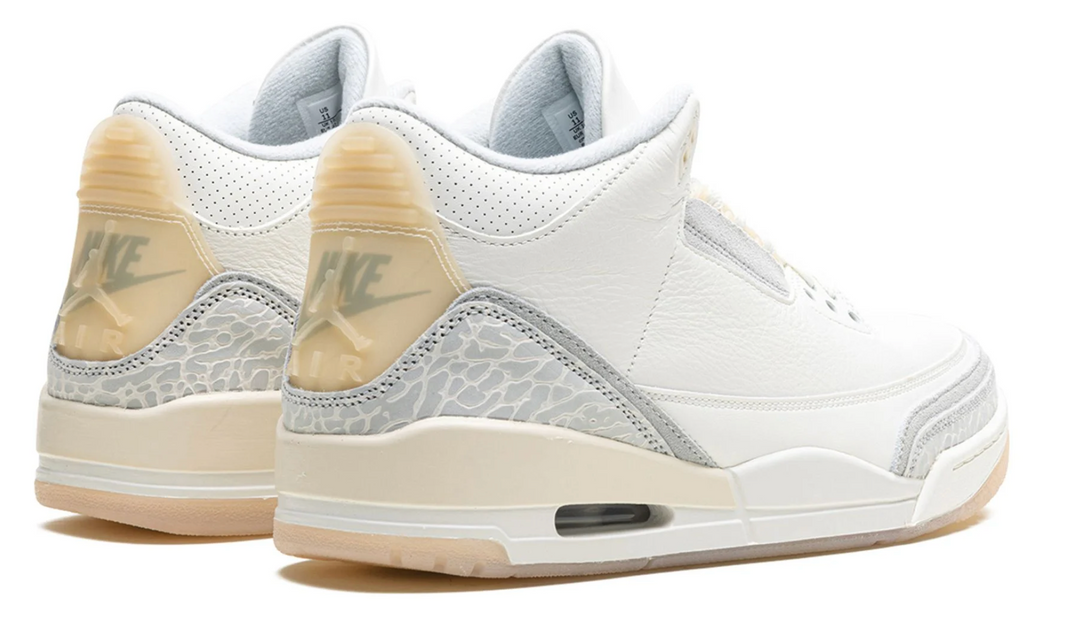 Jordan 3 Craft Ivory color beige blanco estilo retro premium México