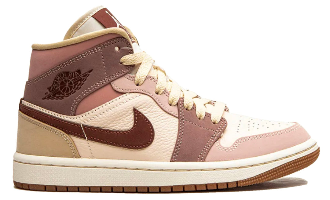 Nike Air Jordan 1 Mid SE Dark Pony Smoky Mauve vista lateral