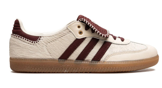 Tenis Adidas Samba Wales Bonner Beige México vista lateral.