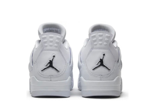 Air Jordan 4 Pure Money tenis Jordan blancos con detalles metálicos México