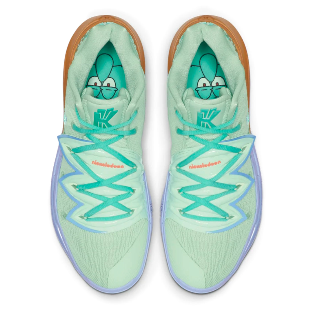Nike Kyrie 5 Squidward verde pastel inspirados en Calamardo edición especial México