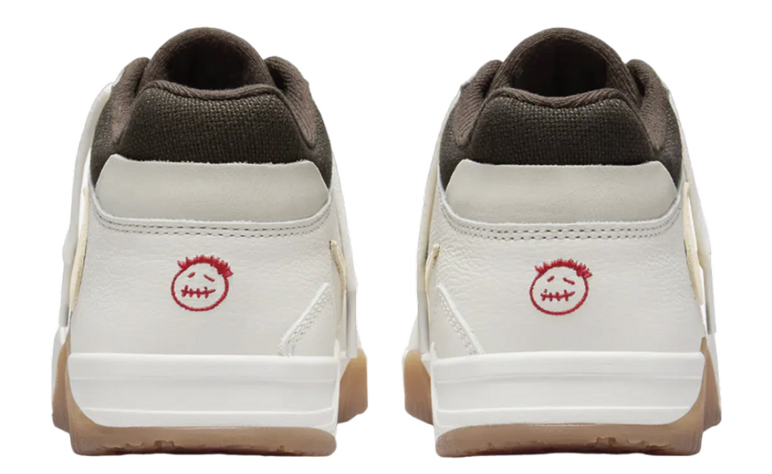 Jordan Jumpman Jack Travis Scott Sail Brown beige con Swoosh invertido y suela marrón México