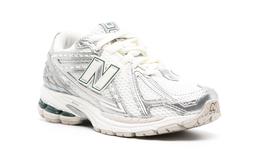 Tenis New Balance 1906R Blanco Verde México vista lateral.