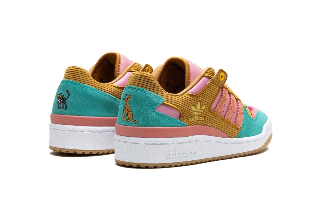 Adidas Forum Low Los Simpson Living Room México – tenis coloridos inspirados en la sala de Los Simpson, edición especial unisex