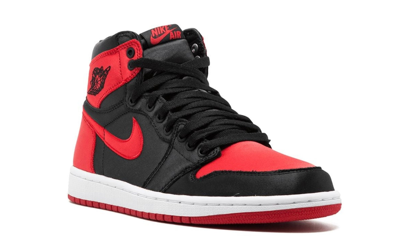 Satin Bred Tenis Jordan Rojo Con Negro Air Jordan Retro High OG