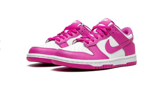 Nike Dunk Low Active Fuchsia blanco y fucsia para mujer estilo streetwear México