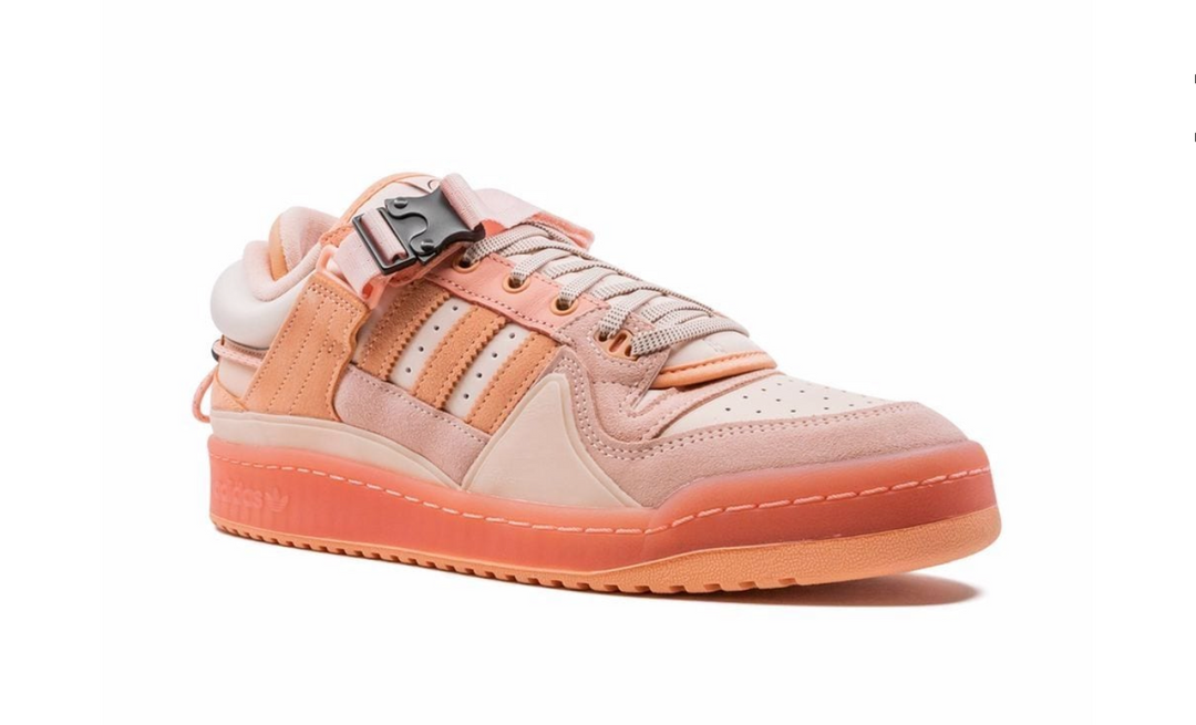 Tenis Adidas Forum Low Easter Egg Bad Bunny detalles pastel