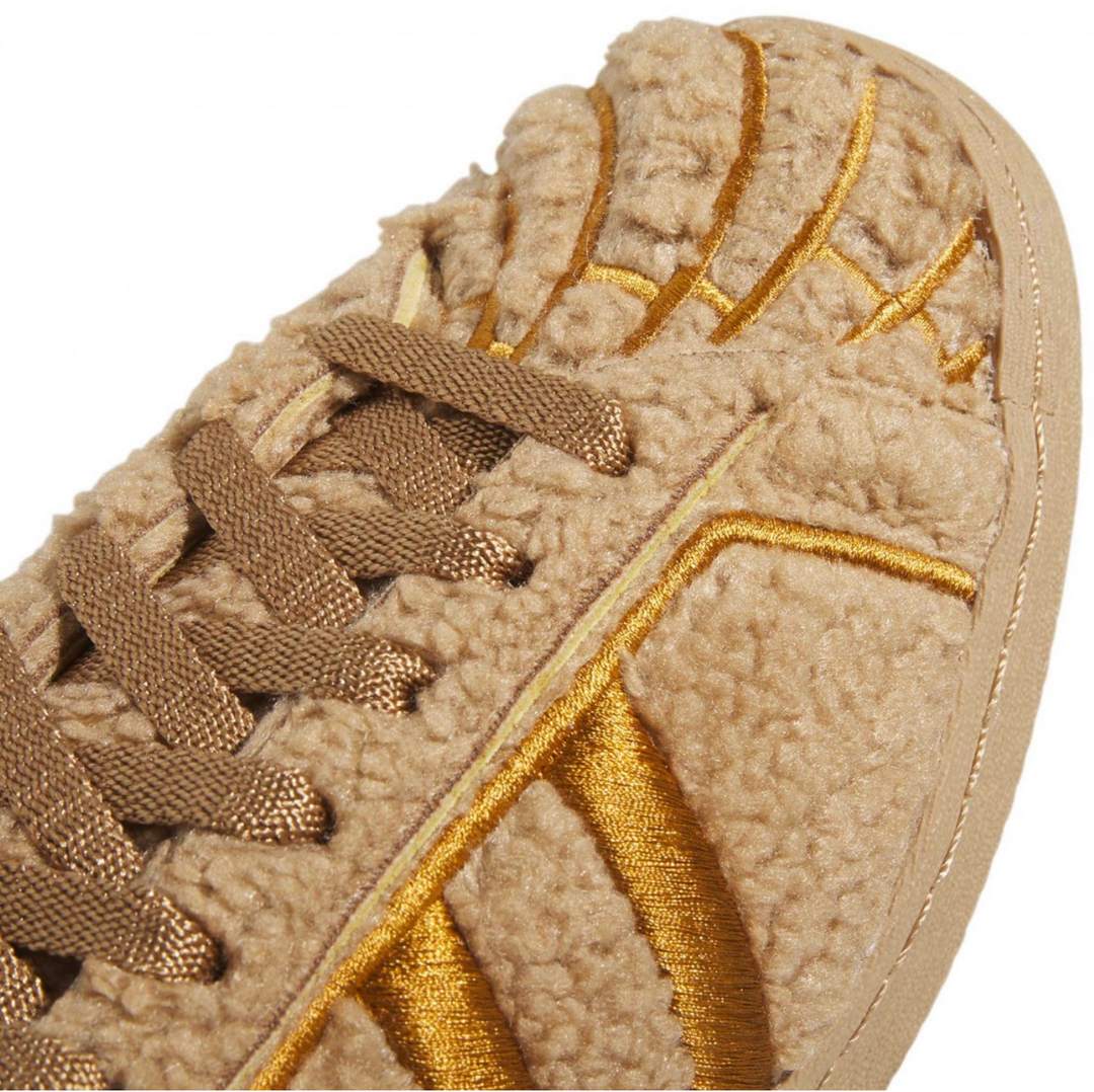 Tenis Adidas Superstar Concha Teddy Chocolate suela