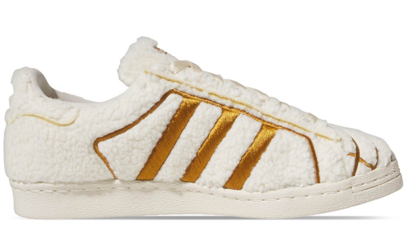 Tenis Adidas Concha de Concha Vainilla vista lateral