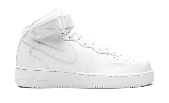 Tenis Nike Air Force 1 Mid Blanco vista lateral