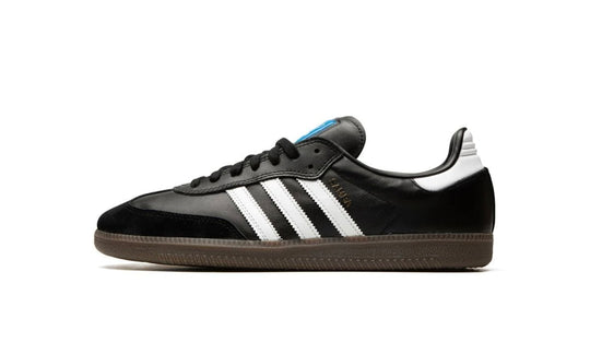 Tenis Adidas Samba OG Negro México vista lateral.