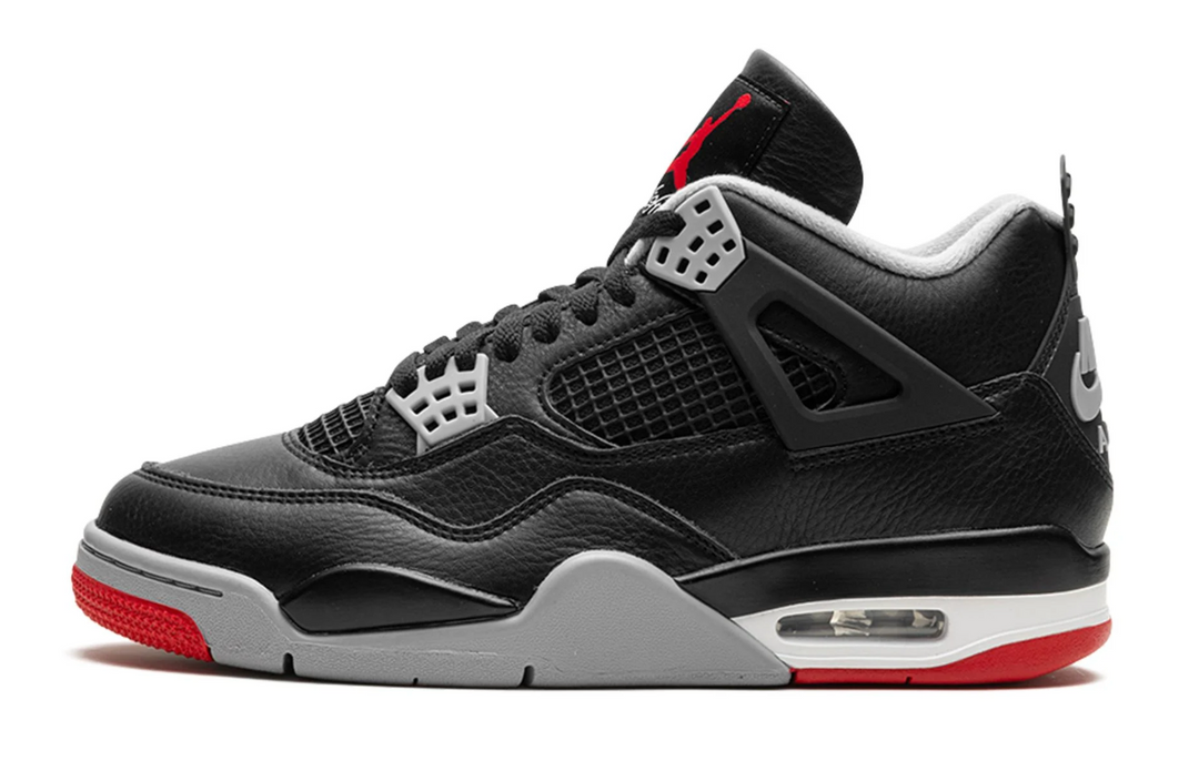 Jordan 4 Bred Reimagined 2019 negro con detalles rojos retro OG México
